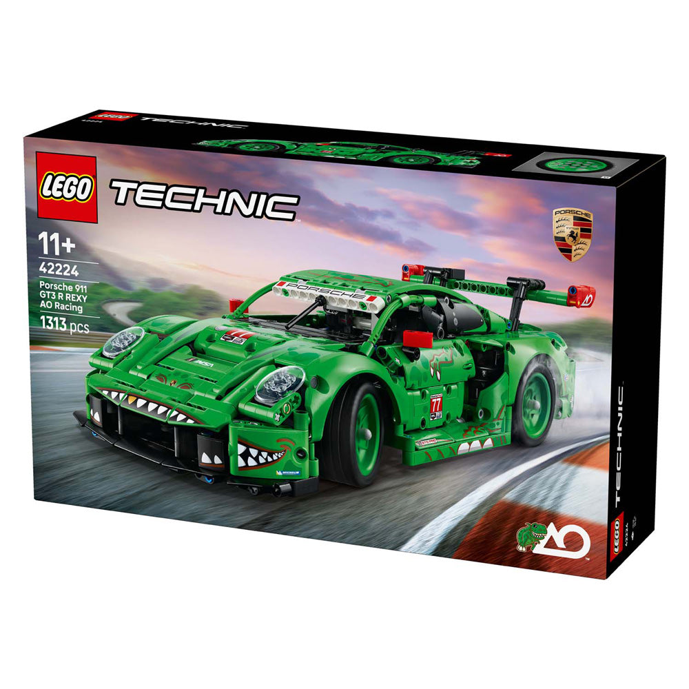 Lego technic 42224 porsche 911 gt3 r rexy ao samochód wyścigowy