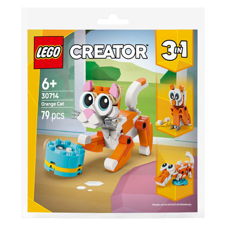 Lego 30714 torba pomarańczowy kot | 10 sztuk