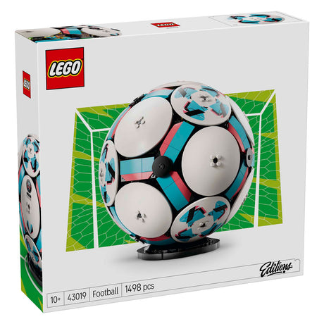 Lego Editions Football - zestaw do budowania wyświetlacza 3D z mini stadionem - prezent urodzinowy dla chłopców, dziewcząt i fanów piłki nożnej od 10 lat - 43019