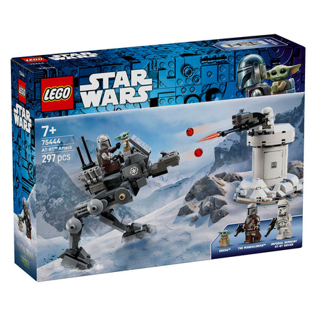 Lego ® star wars™ at-rt™ atak – zestaw konstrukcyjny z minifigurką Mandalorianina™ i grogu™ – od 7 lat – 75444