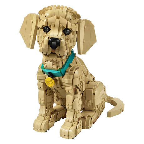 Lego ® Ikony szczeniak golden retriever - dekoracyjna figurka zwierzęcia - zestaw konstrukcyjny dla dorosłych - 11384
