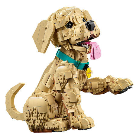 Lego ® Ikony szczeniak golden retriever - dekoracyjna figurka zwierzęcia - zestaw konstrukcyjny dla dorosłych - 11384
