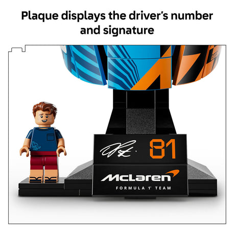 Lego Editions Zestaw do budowy kasku McLaren Mastercard F1 Team Oscar Piastri dla dzieci 43017