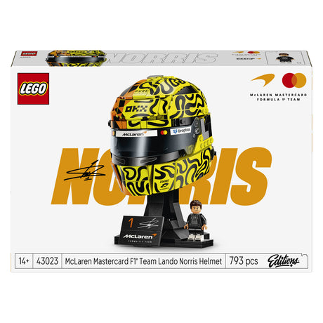 LEGO Editions Kask drużyny McLaren Mastercard F1 firmy Lando Norris dla dzieci 43023