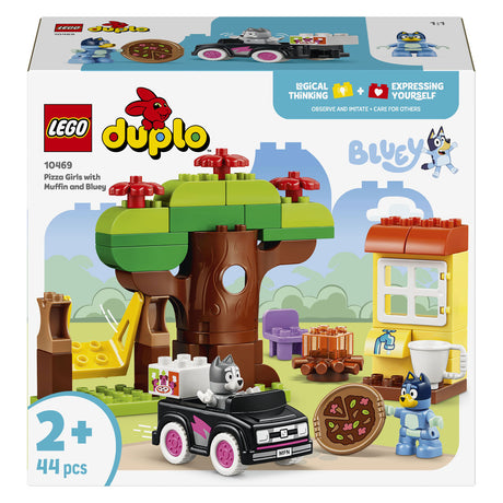 Lego 10469 Duplo Dziewczyny z niebieską pizzą z muffinką i blueyem