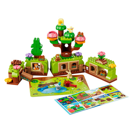 Lego Duplo Odkrywanie lasu z dzikimi zwierzętami, zabawki dla dzieci i dekoracja pokoju dziecięcego 10480