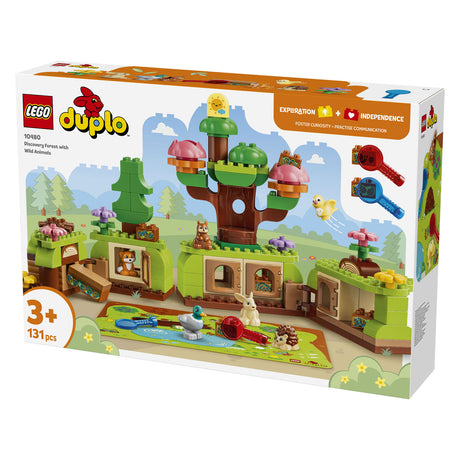 Lego Duplo Odkrywanie lasu z dzikimi zwierzętami, zabawki dla dzieci i dekoracja pokoju dziecięcego 10480