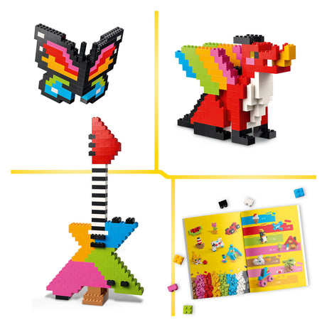 Lego klasyczne kolorowe kreatywne klocki kreatywne zabawki do robótek ręcznych dla dzieci 11045