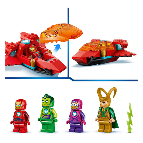 Lego ® ǀ Marvel Iron Man i jego fantastyczni przyjaciele Loki przeciwko drużynie Iron Man - prezent dla dzieci od 4 lat - 11211
