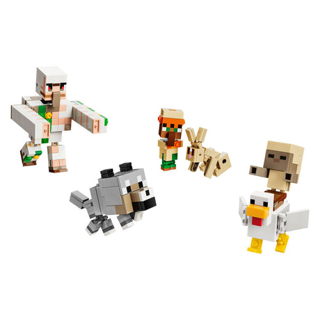 Lego Minecraft Jeźdźca Kurczaków Pustynny Atak dla dzieci z postaciami 21592