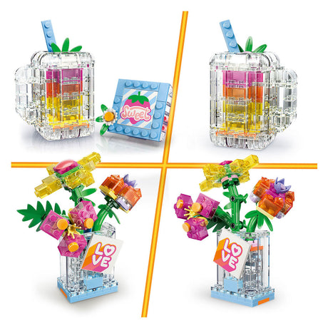 Lego Creator Butelka perfum 3 w 1 z kwiatami, zabawkami dla dzieci i dekoracją pokoju dziecinnego 31383