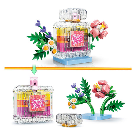 Lego Creator Butelka perfum 3 w 1 z kwiatami, zabawkami dla dzieci i dekoracją pokoju dziecinnego 31383