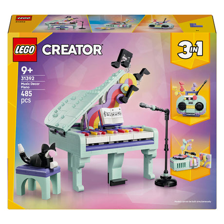 Lego Creator Pianino 3 w 1 z kotem, radiem i gramofonem dla dzieci 31392