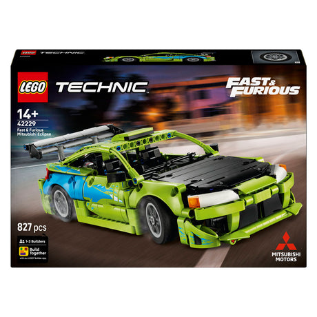 Lego technic szybki i wściekły zestaw do budowania samochodu Mitsubishi Eclipse dla dzieci i młodzieży 42229