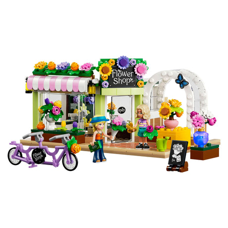 Zestaw Lego Friends do budowania kreatywnej kwiaciarni dla dzieci z kwiatami i sklepem z zabawkami 42693