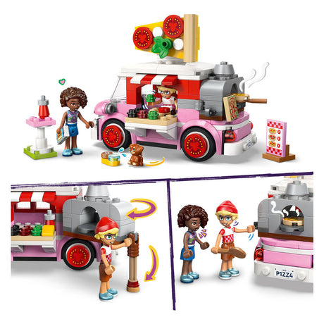 Zabawkowa ciężarówka z pizzą Lego Friends dla dzieci w wieku od 6 lat z 2 figurkami 42694
