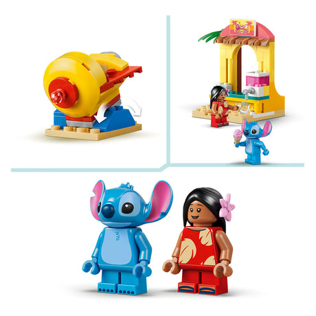 Lego ǀ Zabawa na plaży Disneya z Lilo i Stichem do zbudowania dla dzieci i dekoracjami 43280
