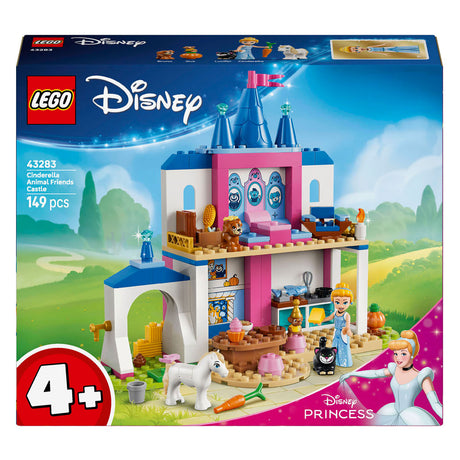Lego ® ǀ Disney Zamek księżniczki Kopciuszka ze zwierzęcymi przyjaciółmi - Zabawki konstrukcyjne dla dzieci z Kopciuszkiem i 4 zwierzętami - 43283