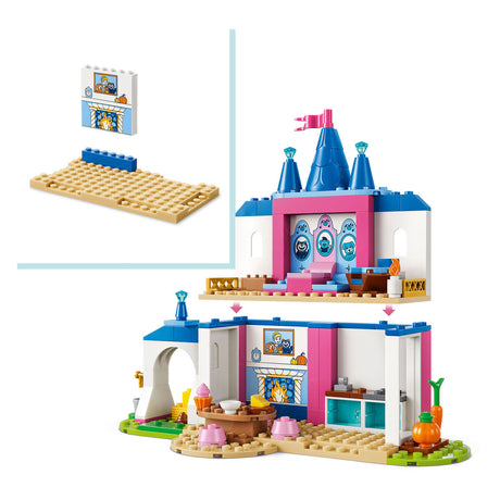 Lego ® ǀ Disney Zamek księżniczki Kopciuszka ze zwierzęcymi przyjaciółmi - Zabawki konstrukcyjne dla dzieci z Kopciuszkiem i 4 zwierzętami - 43283