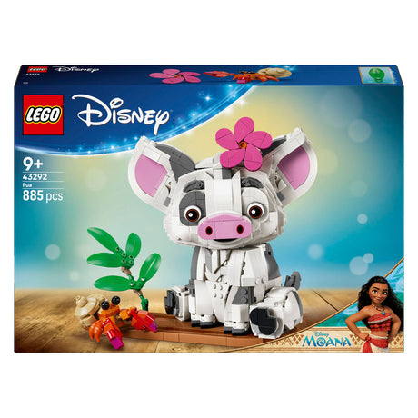 Lego ǀ disney vaiana pua zabawki zwierzątka do zbudowania dla dzieci i dekoracje 43292