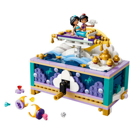 Lego ǀ Pudełko na biżuterię z jaśminową księżniczką Disneya do zbudowania dla dzieci 43295