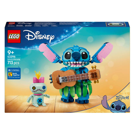 Lego ǀ Zestaw do budowania ściegów i scrumpów Disneya dla dzieci i dekoracji pokoju dziecięcego 43296