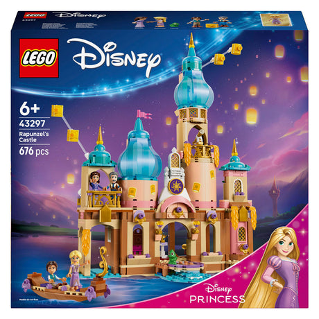 Lego ǀ Zamek księżniczki Disneya Roszpunki do zbudowania, zabawki dla dzieci i dekoracje 43297