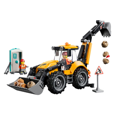 Żółta koparko-ładowarka Lego City dla dzieci i dekoracja pokoju dziecięcego 60480