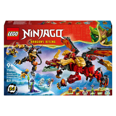 Lego Ninjago Przemieniający Smok Mecha Smok Wyldfyre'a dla dzieci 71868