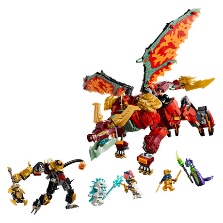 Lego Ninjago Przemieniający Smok Mecha Smok Wyldfyre'a dla dzieci 71868