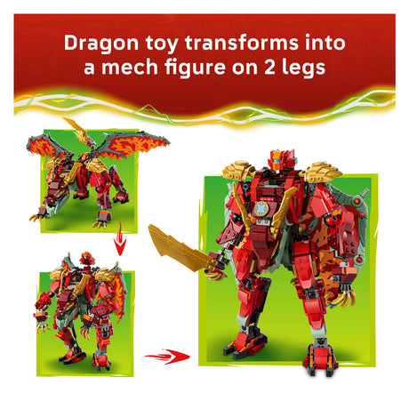 Lego Ninjago Przemieniający Smok Mecha Smok Wyldfyre'a dla dzieci 71868