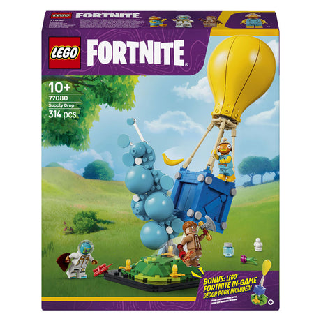 Zestaw LEGO Fortnite do budowania zrzutu zapasów z zabawkami dla dzieci 77080
