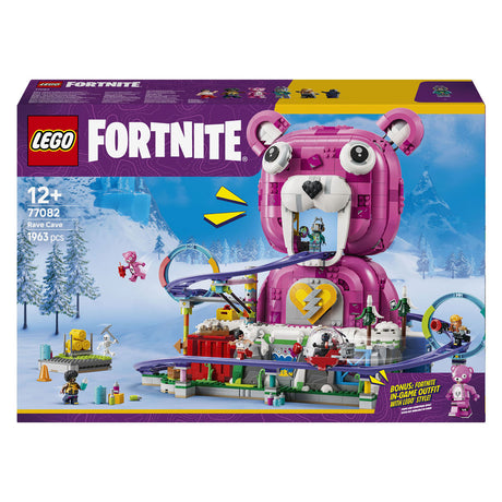Zestaw Lego Fortnite Rave Cave do budowania jaskini dla dzieci i dekoracji sypialni 77082