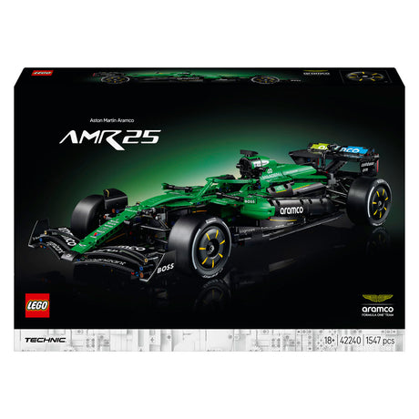 Lego technic aston martin aramco amr25 f1 zestaw do budowania samochodu dla dorosłych z modelem samochodu 42240