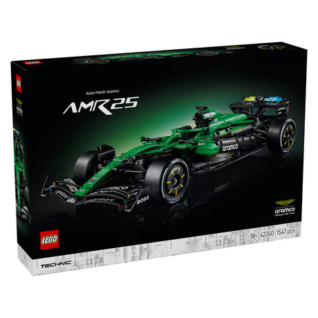 Lego technic aston martin aramco amr25 f1 zestaw do budowania samochodu dla dorosłych z modelem samochodu 42240