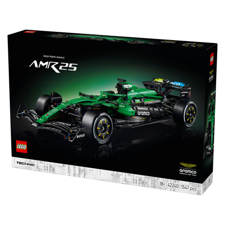 Lego technic aston martin aramco amr25 f1 zestaw do budowania samochodu dla dorosłych z modelem samochodu 42240