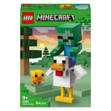 Lego ® minecraft® kipberijder bouwspeelgoed - gamingdecoratie met babyzombie, kip en kuiken - cadeautip voor jongens en meisjes vanaf 9 jaar - 21582