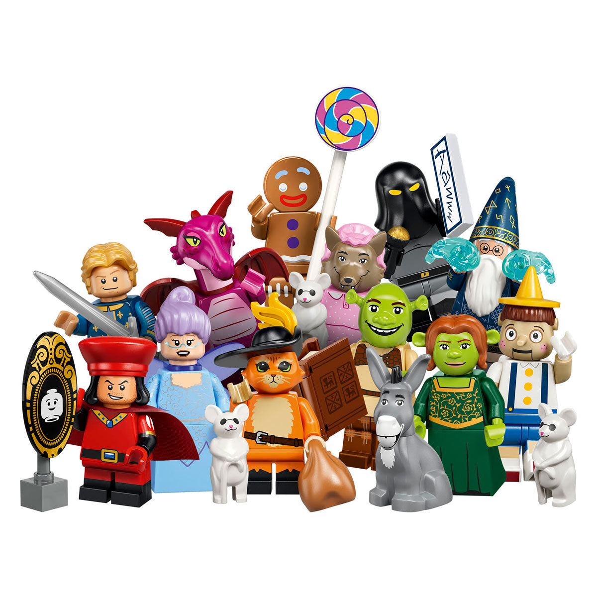 Lego minifiguren shrek serie verrassingsdoosje met personage uit film 71053