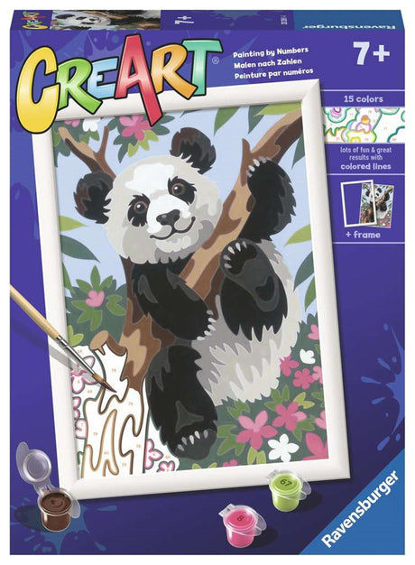 Ravensburger Crerec Painting na Numer - Gra w Panda