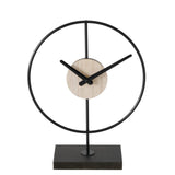 Zegar stołowy Boltze Home lumbah h31cm, żelazo, czarny mat 26x10x31cm