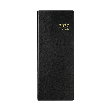 Agenda biurka Brepols Saturn tydzień 2027 Lima czarna 13x21cm