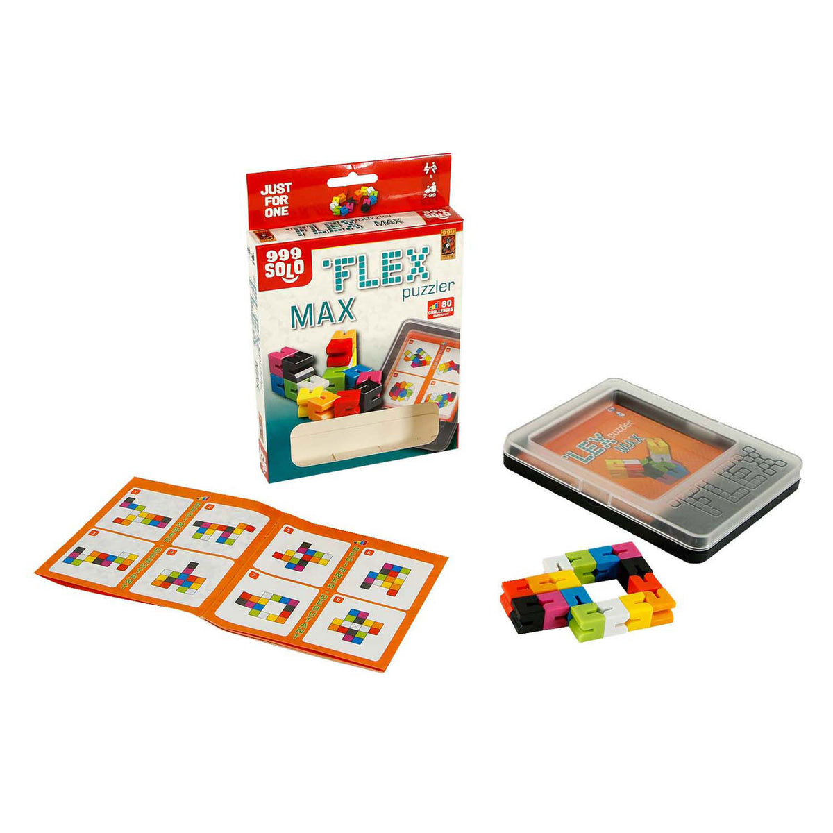 999 gier 999 gier Flex Puzzler Max Thinking Game (holenderski, 1 gracz, od 7 lat, 80 zadań)
