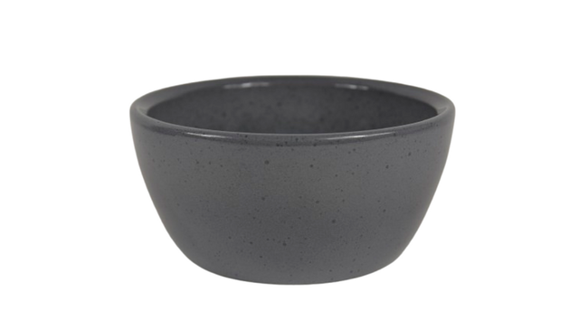 Schaal boule graniet grijs glans 19cm