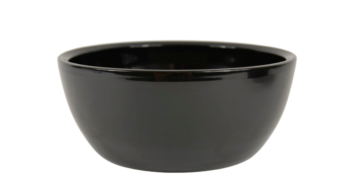 Schaal boule zwart glans 27cm