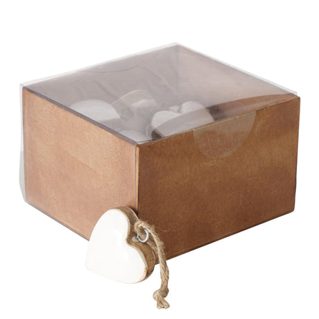 Boltze wisiorek do domu serce inami z drewna mango 5x5cm