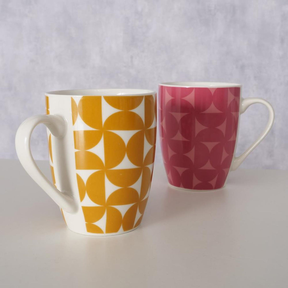 Kubek domowy Boltze 350 ml, porcelana retro