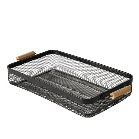 Taca domowa Boltze „sally” 51x27x8cm metalowa, czarna, matowa