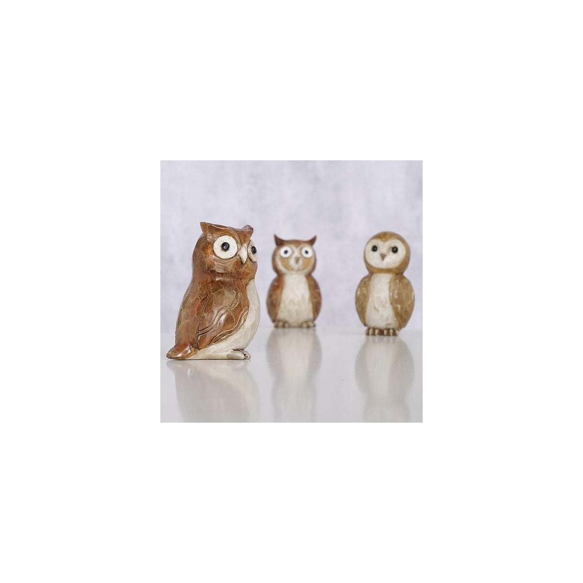 Figurka domowa Boltze Eulenius sowa 6x9cm
