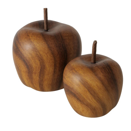 Boltze home deco jabłkowy brąz Wilhelmy zestaw 2 szt. ã˜8,5-11,5cm wys. 11-14cm