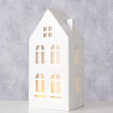 Boltze home deco dom domizil metal z diodą LED wys. 22,3 cm (bez baterii 3x AAA)